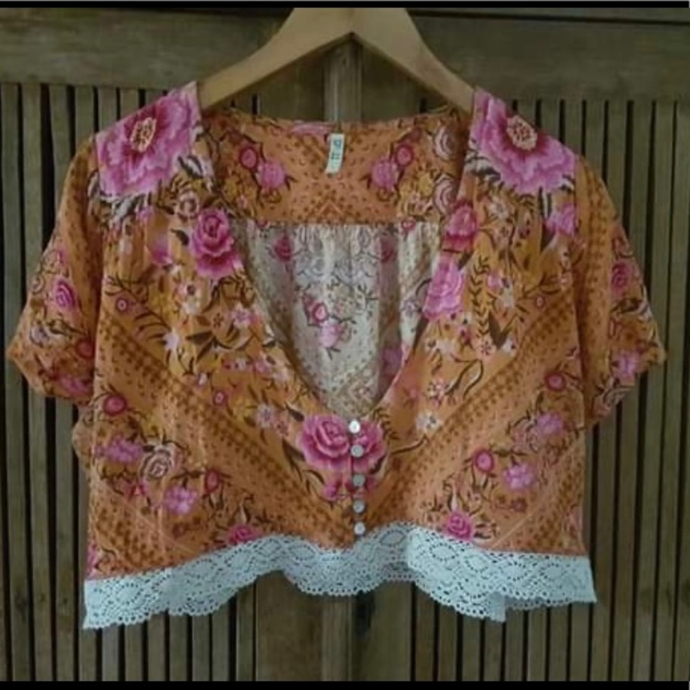 Spell and the gypsy amber Babushka crop top